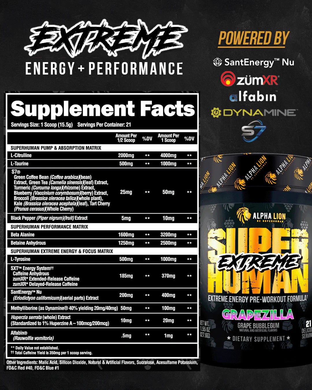 Alpha Lion Superhuman Extreme, 21 Servings