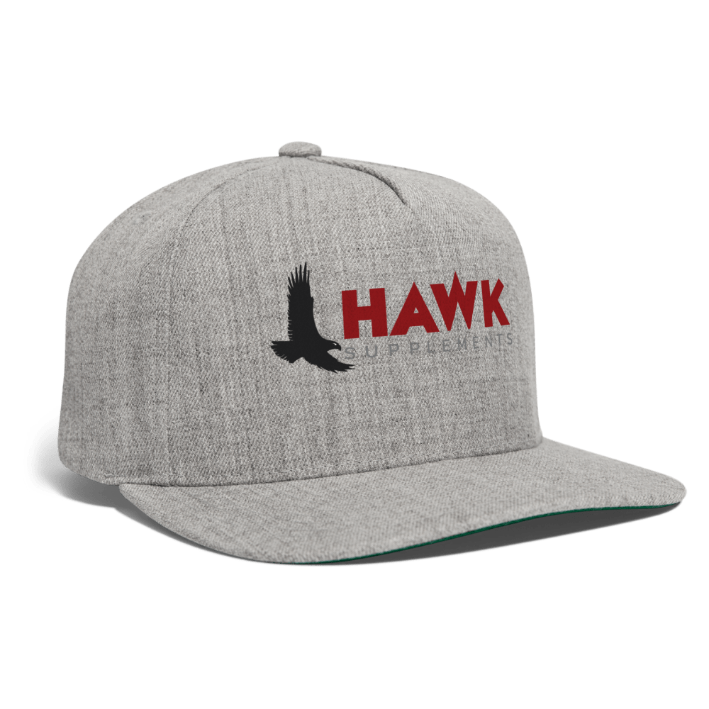 Hawk Supplements Snapback Hat - heather gray