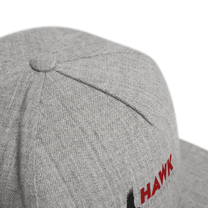 Hawk Supplements Snapback Hat - heather gray