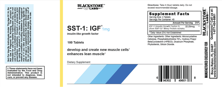 Blackstone Labs SST-1 Kit, 180 Tablets