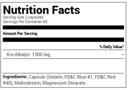 EFX Sports Kre-Alkalyn, 120 Capsules