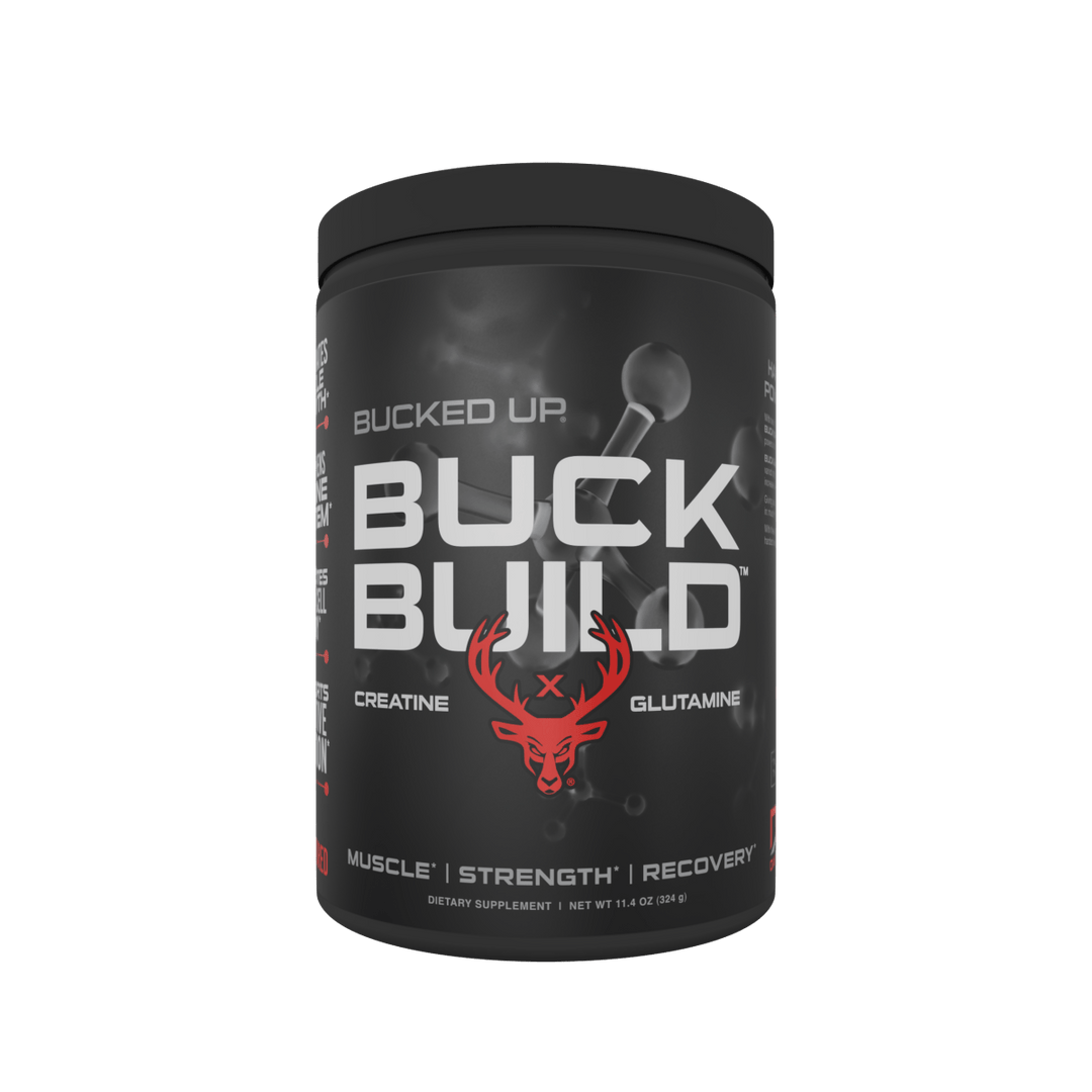 Bucked Up Buck Build - Creatine + Glutamine, 60 Servings