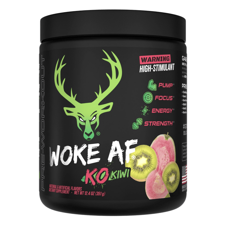 Bucked Up Pre-Workout KO Kiwi - Limited Edition Bucked Up WOKE AF, 30 Servings