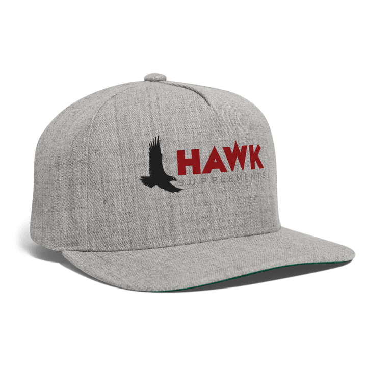 Hawk Supplements Snapback Hat - heather gray