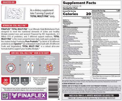 FINAFLEX Total Multi Pak, 30 Servings - Hawk Supplements