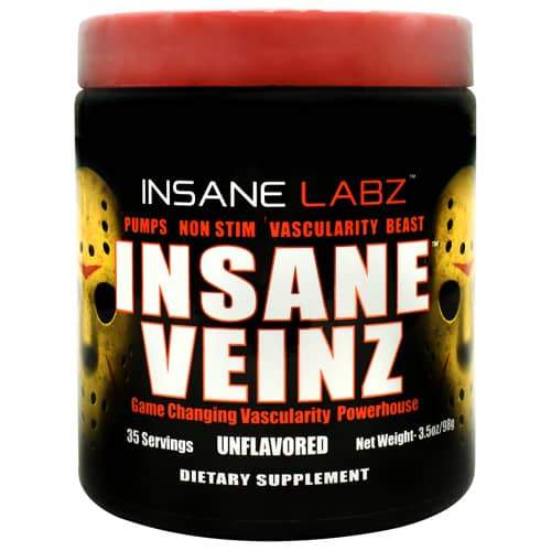 Insane Labz Unflavored Insane Veinz, 35 Servings