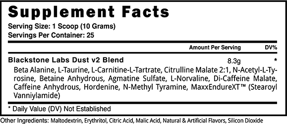 Blackstone Labs Dust v2 - Hawk Supplements