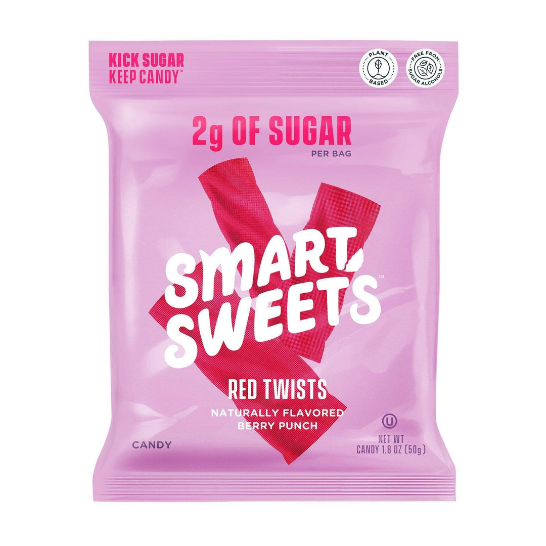 Smart Sweets Smart Sweets, Red Twists, 1.8oz Bag